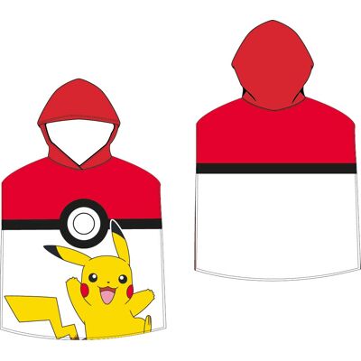 Pokemon Poncho kylpypyyhe hupulla - 100% puuvillaa Pokemon Poncho kylpypyyhe hupulla - 100% puuvillaa