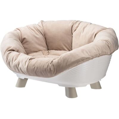 FERPLAST SOFA THRONE 4 - Kissan ja pienen koiran kori - Valkoinen FERPLAST SOFA THRONE 4 - Kissan ja pienen koiran kori - Valkoinen