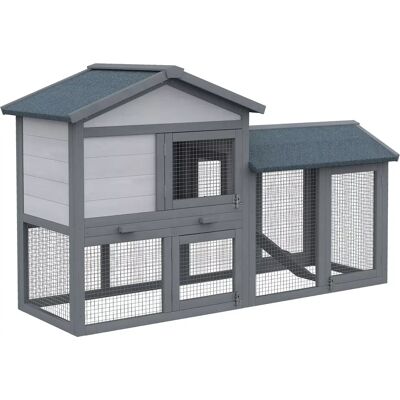 PawHut - Kleintierstall - Harmaa - Small animal enclosure PawHut - Kleintierstall - Harmaa - Small animal enclosure