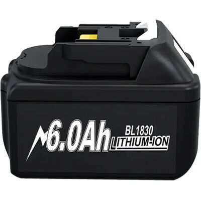 Til Makita BL1830/BL1860, 18V Li-ion erstatningsbatteri 18650, 6,0Ah til skruemaskiner, blå Til Makita BL1830/BL1860, 18V Li-ion erstatningsbatteri 18650, 6,0Ah til skruemaskiner, blå