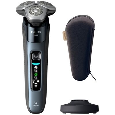 Philips i9000 X9001/10 Wet & Dry -sähköparranajokone, jossa SkinIQ, Parranajokone kääntyvällä päällä, Sininen, SkinIQ, Ruostumaton teräs, Android, ... Philips i9000 X9001/10 Wet & Dry -sähköparranajokone, jossa SkinIQ, Parranajokone kääntyvällä päällä, Sininen, SkinIQ, Ruostumaton teräs, Android, ...