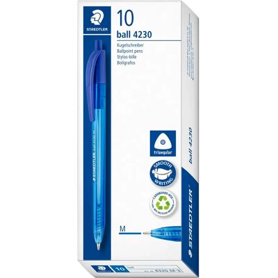 STAEDTLER kuulakärkikynä 4230 medium sininen - (10 kpl) STAEDTLER kuulakärkikynä 4230 medium sininen - (10 kpl)
