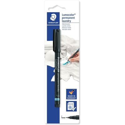 STAEDTLER Lumocolor - Markør - pysyvä - for tekstil - sort - fin STAEDTLER Lumocolor - Markør - pysyvä - for tekstil - sort - fin