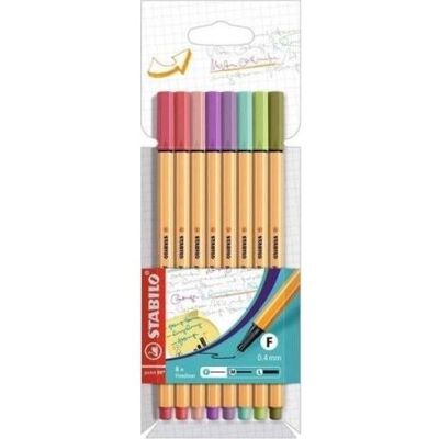 STABILO point 88 fineliner - 8 väriä - 0,4 mm - vesipohjainen muste STABILO point 88 fineliner - 8 väriä - 0,4 mm - vesipohjainen muste