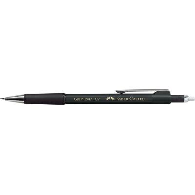 Faber-Castell Grip 1347, musta, musta, 0,7 mm, 1 kpl, PVC-muovi Faber-Castell Grip 1347, musta, musta, 0,7 mm, 1 kpl, PVC-muovi