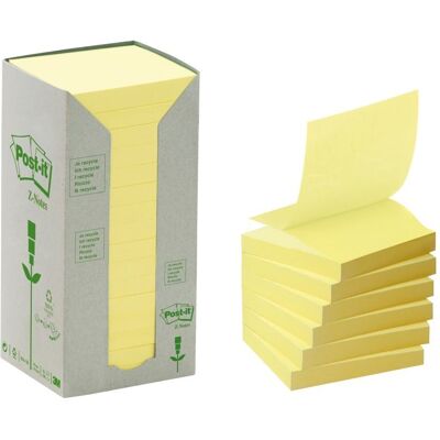 3M R330-1T, Neliö, Keltainen, Paperi, 60%, 76 mm, 100 arkkia 3M R330-1T, Neliö, Keltainen, Paperi, 60%, 76 mm, 100 arkkia