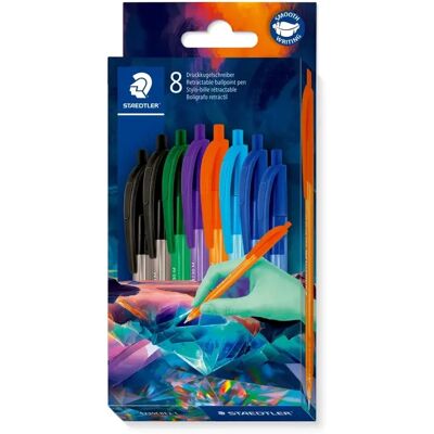 Staedtler pallo 4230 M, Clipsit, eri värejä, 8 kpl Staedtler pallo 4230 M, Clipsit, eri värejä, 8 kpl