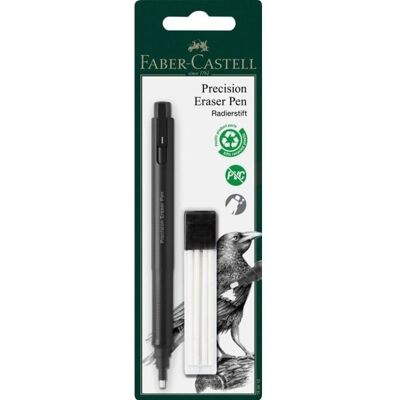 Faber-Castell Precision Eraser Pen, Muovi, musta, Aikuinen, Kupla, 1 kpl Faber-Castell Precision Eraser Pen, Muovi, musta, Aikuinen, Kupla, 1 kpl