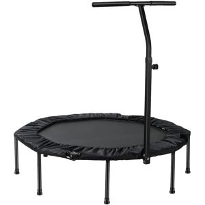Fitness-trampoliini, korkeussäädettävä kahva, taitettava muotoilu, sisä-/ulkokäyttöön, musta Fitness-trampoliini, korkeussäädettävä kahva, taitettava muotoilu, sisä-/ulkokäyttöön, musta