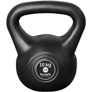 ForzaFit Kahvakuula 10 kg - Muovia - sisä- ja ulkokäyttöön - Musta ForzaFit Kahvakuula 10 kg - Muovia - sisä- ja ulkokäyttöön - Musta