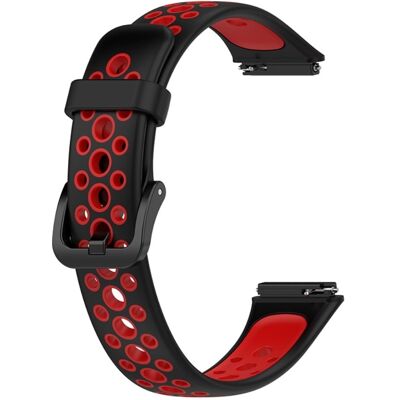 Huawei Band 7 kaksivärinen kellonhihna - Musta / Punainen Huawei Band 7 kaksivärinen kellonhihna - Musta / Punainen