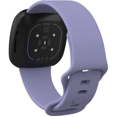 Fitbit Sense 2 / Versa 4 silikonikellon hihna - Violetti Koko: L Fitbit Sense 2 / Versa 4 silikonikellon hihna - Violetti Koko: L