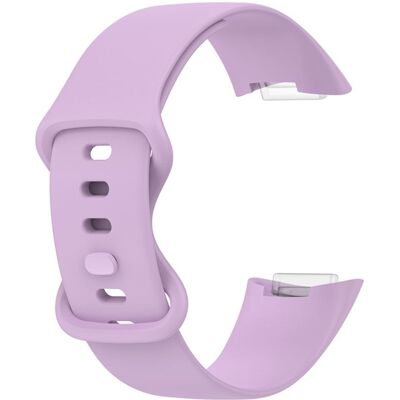 Fitbit Charge 5 yksinkertainen silikonikellon hihna - Vaaleanvioletti Fitbit Charge 5 yksinkertainen silikonikellon hihna - Vaaleanvioletti