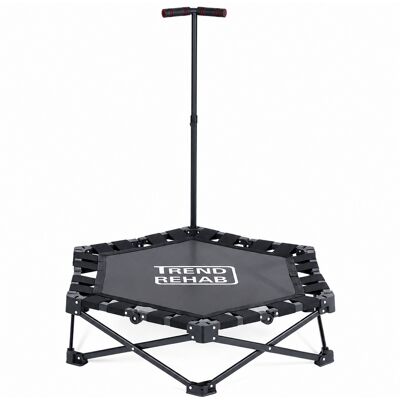 Taitettava trampoliini 106 cm kahvalla Taitettava trampoliini 106 cm kahvalla