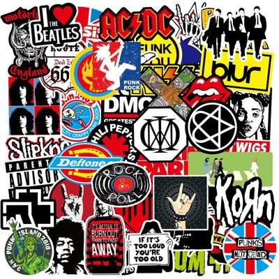 100 kpl muotigraffititarrat vedenpitävät kannettavan tietokoneen luistimet - rock 100 kpl muotigraffititarrat vedenpitävät kannettavan tietokoneen luistimet - rock