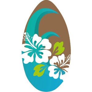 SportX Skimboard Flower sininen/ruskea 100 cm SportX Skimboard Flower sininen/ruskea 100 cm
