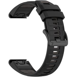 22mm hihna Garmin Fenix 8 47mm / Fenix E 47mm / Quatix 7 Pro Universal Silikoni ranneke - Musta + Harmaa 22mm hihna Garmin Fenix 8 47mm / Fenix E 47mm / Quatix 7 Pro Universal Silikoni ranneke - Musta + Harmaa