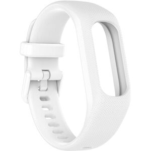 Garmin Vivosmart 5 teksturoitu silikonikellon hihna - Valkoinen Garmin Vivosmart 5 teksturoitu silikonikellon hihna - Valkoinen