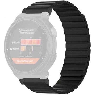 Garmin Forerunner 220 / 230 / 235 / 735XT / 620 / 63 joustava hihna magneettinen älykellon nauhat - Musta Garmin Forerunner 220 / 230 / 235 / 735XT / 620 / 63 joustava hihna magneettinen älykellon nauhat - Musta