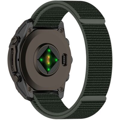 Fenix 8 51mm / Garmin Fenix 7X / 6X / 5X kellon hihna Nylon säädettävä rannehihna - Armeijan Vihreä Fenix 8 51mm / Garmin Fenix 7X / 6X / 5X kellon hihna Nylon säädettävä rannehihna - Armeijan Vihreä