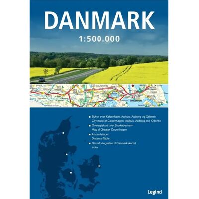 Tanskan kartta 1:500 000 Tanskan kartta 1:500 000