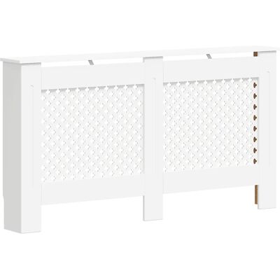 vidaXL Valkoinen MDF Lämmittimen suojus - Moderni muotoilu vidaXL Valkoinen MDF Lämmittimen suojus - Moderni muotoilu
