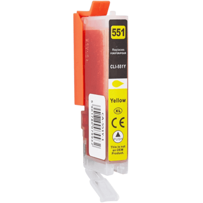 Canon CLI-551Y mustekasetti, keltainen – tarvike, premium Canon CLI-551Y mustekasetti, keltainen – tarvike, premium