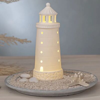Star Trading Seaside Pöytäkoriste Majakka Led Ajastin 25cm Star Trading Seaside Pöytäkoriste Majakka Led Ajastin 25cm