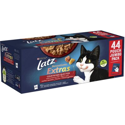Latz Agail Kissanruoka Hyytelössä Countryside 44-Pack Latz Agail Kissanruoka Hyytelössä Countryside 44-Pack