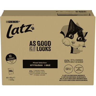 Latz Agail Mixed Selections Kissanruoka 85g 80kpl Latz Agail Mixed Selections Kissanruoka 85g 80kpl