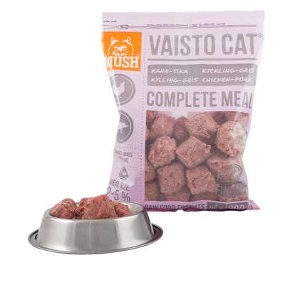 MUSH Vaisto CAT Vaaleanpunainen Sika-Kana kissan täysravinto MUSH Vaisto CAT Vaaleanpunainen Sika-Kana kissan täysravinto