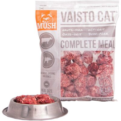 MUSH Vaisto CAT Valkoinen Sika-Nauta kissan täysravinto MUSH Vaisto CAT Valkoinen Sika-Nauta kissan täysravinto