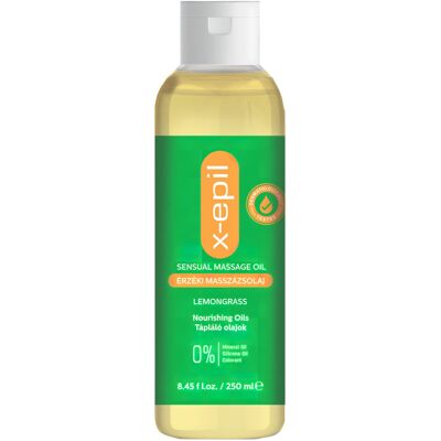 X-Epil - hierontaöljy - sitruunaruoho - 250 ml X-Epil - hierontaöljy - sitruunaruoho - 250 ml