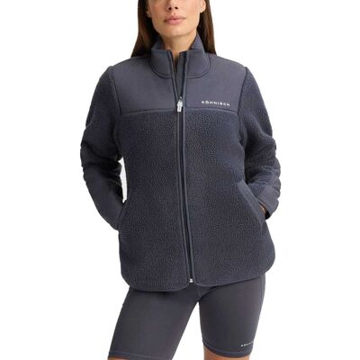 Röhnisch Phoebe Pile Jacket -fleecetakki (naiset) - Dk Grey Plum, XS Röhnisch Phoebe Pile Jacket -fleecetakki (naiset) - Dk Grey Plum, XS