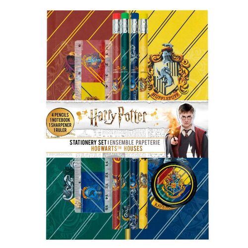Cinereplicas Harry Potter Hogwarts Houses stationery set
