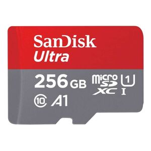 SanDisk Ultra - Flash-muistikortti (microSDXC-SD-sovitin mukana) - 256 GB
