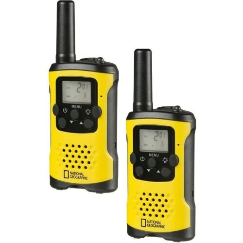 Bresser Walkie-talkies för barn - National Geographic - Lång räckvidd 6 km - Handsfree-funktion