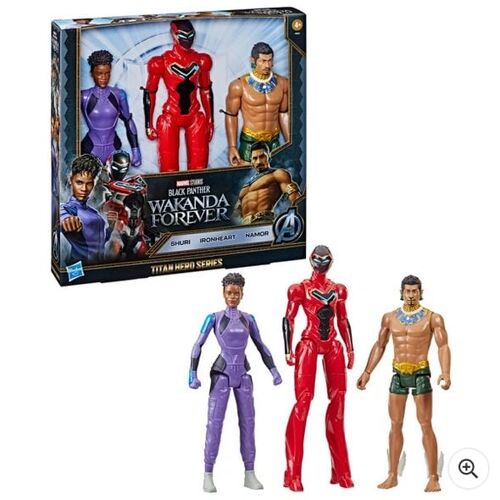 Hasbro Black Panther Wakanda Forever Titan Hero Series 3 Figure Pack