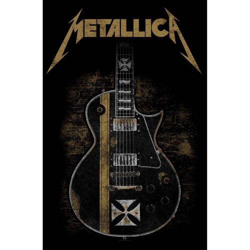 Metallica Textile Poster: Hetfield Guitar