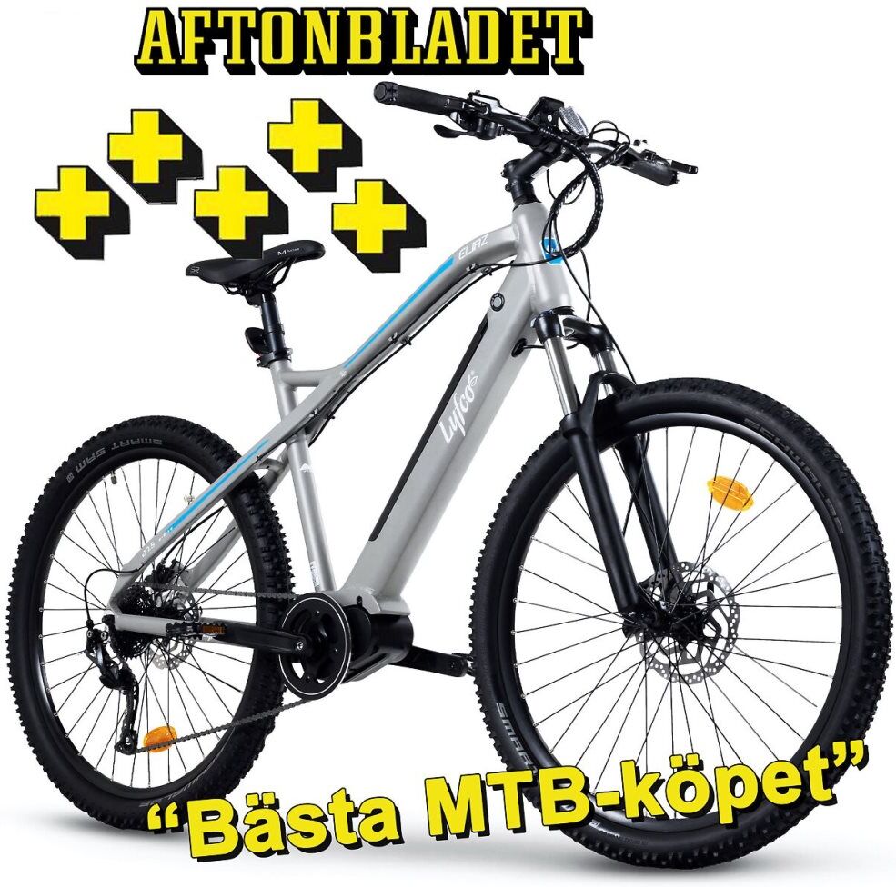 Sähköpyörä MTB 27,5" 250W keskusmoottori 9 vaihdetta Lyfco Eliaz