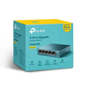 TP-Link työpöytäverkkokytkin LS105G 10/100/1000 Mbps (RJ-45), hallitsematon, pöytäkone, Ethernet LAN (RJ-45) -portit 5