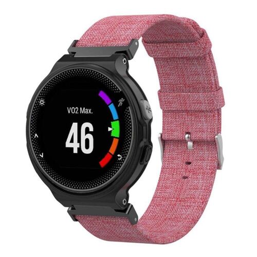 Generic Garmin Forerunner 220 / 230 / 235 / 630 / 620 / 735 canvas watchband - Rose