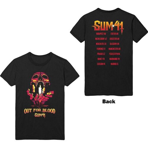 Sum 41 Unisex T-Shirt: Out For Blood (Back Print) (Large)