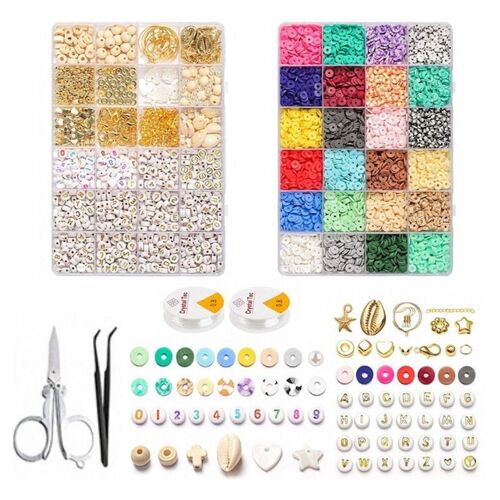 Fashiongirl Clay Beads / Heishi Beads Bohemian Kit - KREA DIY Korusetit eri helmien kanssa - 6000 kpl