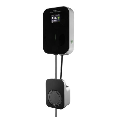 Deltaco e-Charge sähköauton kotilatausasema, tyyppi 2, 1-vaihe, musta