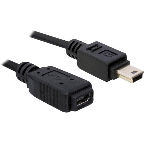 DeLOCK - USB-kaapeli - mini-USB tyyppi B (uros) - mini-USB tyyppi B (naaras) - 1 m