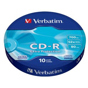 Verbatim CD-R 52X 700MB 10PK OPS Wrap EP, 52x, CD-R, 120 mm, 700 MB, Akseli, 10 kpl
