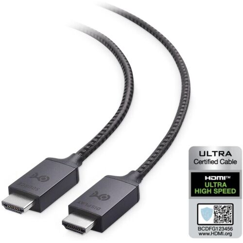 Cable Matters sertifioitu erittäin nopea HDMI2.1 AOC Optinen kuitukaapeli, 10 m, 8K 60 Hz 4K 120 Hz 48 Gb/s Dynamic HDR, eARC, VRR-yhteensop.