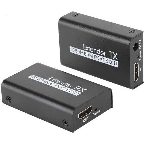 NÖRDIC HDMI Cat6 -laajennus, 60 m, 1080p 60 Hz, HD EDID -toiminto, HDMI-laajennus, Plug & Play