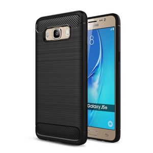 Caseonline Harjattu Tpu Kuori Samsung Galaxy J3 / J3 2016 (Sm-J300 / J320f) : Väri - Musta